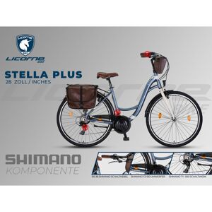 Licorne Bike Stella Plus Premium City Bike in Zoll Aluminium Fahrrad für Mädchen, Jungen, Herren und Damen - 21 Gang-Schaltung - Hollandfahrrad