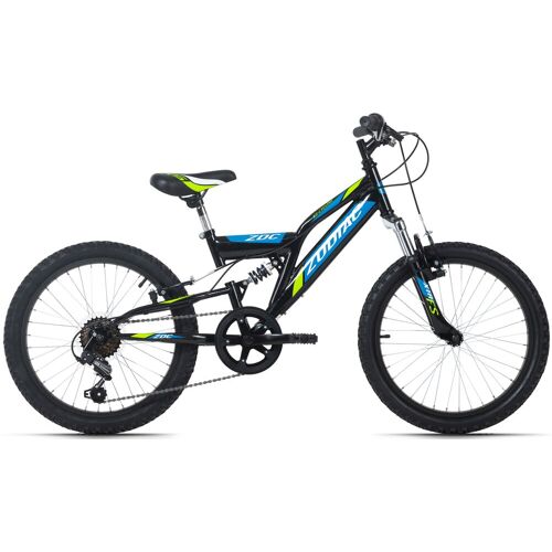 Ks Cycling Kinderfahrrad KS CYCLING „Zodiac“ Fahrräder Gr. 31 cm, 20 Zoll (50,80 cm), schwarz (schwarz, grün) Kinder Kinderfahrräder