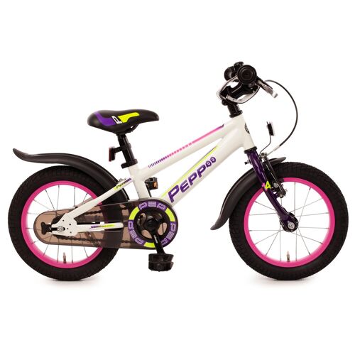 Bachtenkirch Kinderfahrrad BACHTENKIRCH „Pepp“ Fahrräder Gr. 19 cm, 14 Zoll (35,56 cm), weiß Kinder Kinderfahrräder