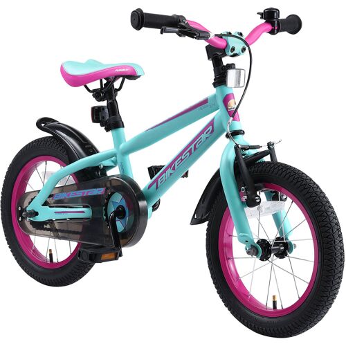Bikestar Kinderfahrrad BIKESTAR Fahrräder Gr. 20 cm, 14 Zoll (35,56 cm), blau (türkis) Kinder Kinderfahrräder