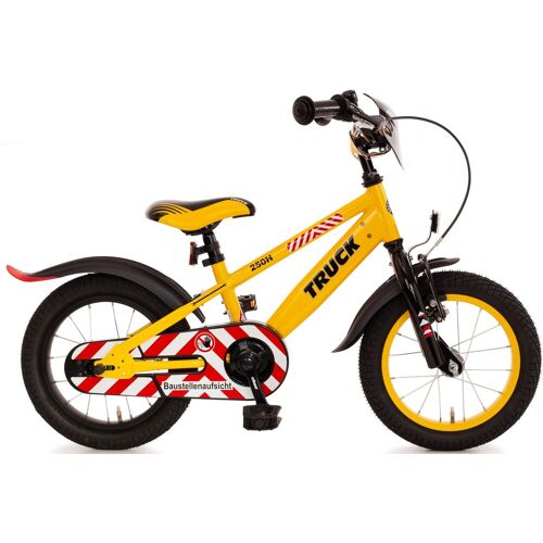 Bachtenkirch Kinderfahrrad BACHTENKIRCH „TRUCK“ Fahrräder Gr. 22 cm, 14 Zoll (35,56 cm), gelb (gelb, schwarz) Kinder Kinderfahrräder