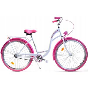 Viking Pigecykel 26 tommer robust model hvid med pink fra Dallas Bike