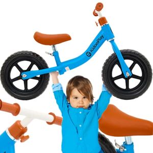 Kidooplay Runner - løbecykel til børn, let, 12 tommer, justerbar, blå farve