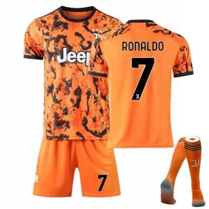 JIUSAIRUI Børne-/voksen-VM Juventus Ronaldo fodboldtrøjesæt Orange 26