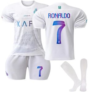 2023-2024 Al-Nassr FC Udebane børne fodboldsæt nr. 7 Ronaldo Q 26