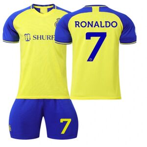 22-23 Al-Nassr FC børne fodboldtrøje sæt Ronaldo nr. 7 skjorte #26