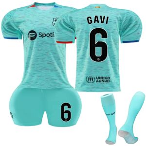 2023-2024 Barcelona Udebane børne fodboldtrøje nr. 6 Gavi 28