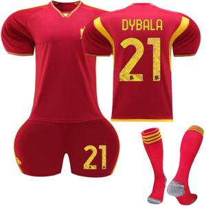 2023-2024 A.S.Roma Home børne fodboldtrøje nr. 21 Dybala 24