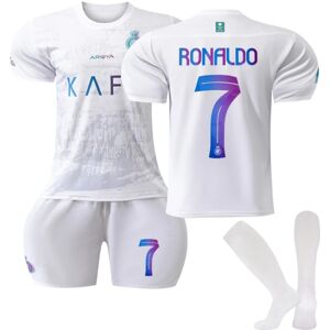 2023-2024 Al-Nassr FC Udebane børne fodbolddragter nr. 7 Ronaldo-WELLNGS 28