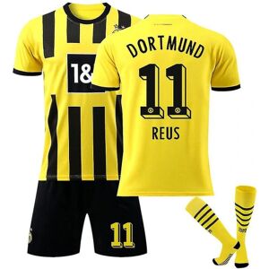 2022-2023 Borussia Dortmund trøje børne fodboldtrøje herre fodboldtrøje sæt CNMR REUS 11 Kids 20(110-120)