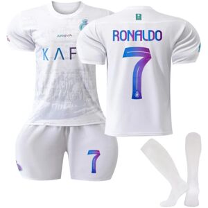 2023-2024 Al-Nassr FC Udebane børne fodbolddragter nr. 7 Ronaldo 26 AWAY