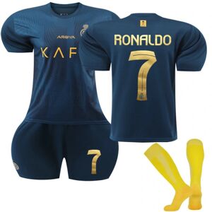 2023-2024 Al-Nassr FC Børne udebanetrøje nr. 7 Ronaldo 20 AWAY 2