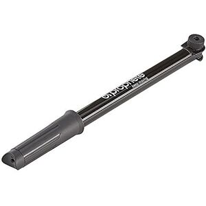 Prophete Luftpumpe für Dunlop- und Patentventil, Fahrrad-Luftpumpe, Länge 380 mm, Farbe schwarz