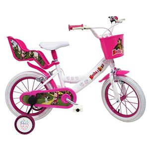 Denver Masha et l'Bär Kinderfahrrad, Weiß, 14 Zoll