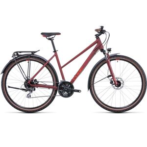 Cube Nature Allroad Red - Damecykel - 2022, 46cm - Rød - Dame
