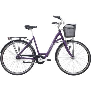 Raleigh Shopping Alu Purple - Damecykel - 2023, 56cm M. Kurv - Lilla - Dame