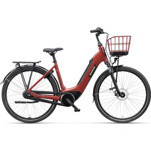 Batavus Altura Power Dk Red - Elcykel - 2024, 51cm M. Kurv - Dame Elcykel - Rød