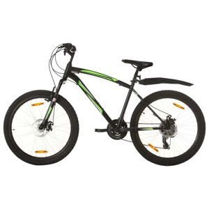 vidaXL Bicicleta montaña 21 velocidades 26 pulgadas rueda 46 cm negro