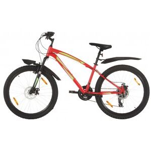 vidaXL Bicicleta De Montaña 21 Velocidades Rueda 26 Pulgadas 36cm Rojo