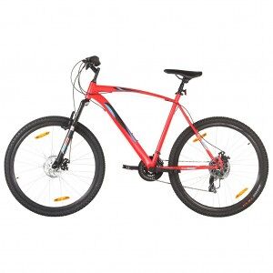 vidaXL Bicicleta Montaña 21 Velocidades 29 Pulgadas Rueda 53 Cm Rojo