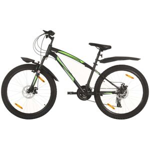 vidaXL Bicicleta montaña 21 velocidades 26 pulgadas rueda 36 cm negro