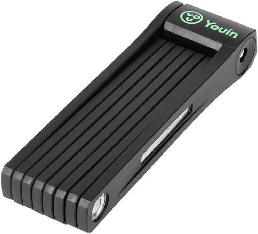 Youin candado alum-pleg rectang llave 8-pliegu candado bicicleta  (UNICA)