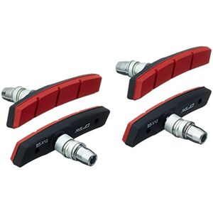 XLC V-Brake BS-V12 2500382600 Brake Shoes, 80 mm, Red, Set of 4