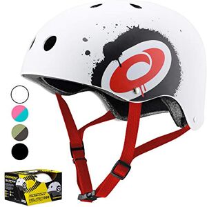 Osprey Skateboard BMX Fahrrad Sport-Helm Weiß weiß S