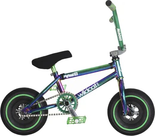 Wildcat Mini BMX Bike Wildcat Joker Original 2C (Green/Black - Jarrut ei sislly)