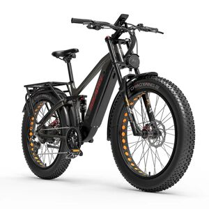 Dukawey Silvertip8 1000W 26" Fat Bike VTT électrique 52V 20Ah Samsung Batterie E-MTB, Gris - Publicité