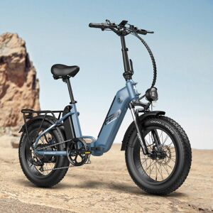 Fafrees FF20 Polar 500W 20" Fat Bike avec 10.4Ah*2 Double Batteries VTT électrique Pliable-Blue - Publicité