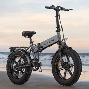 Fat Bike Engwe EP-2 Pro 2022 Version 750W 20" VTT électrique Pliable 13Ah Batterie, Gris - Publicité