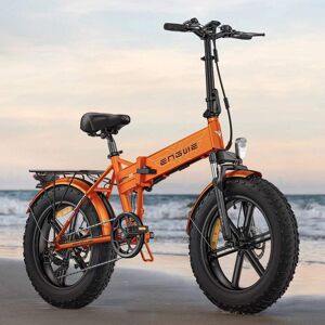 Fat Bike Engwe EP-2 Pro 2022 Version 750W 20" VTT électrique Pliable 13Ah Batterie-Orange - Publicité