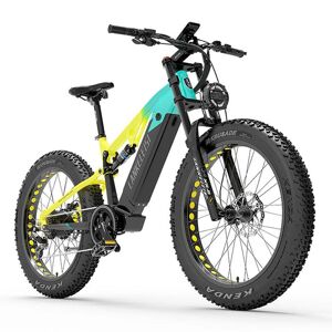 Lankeleisi RV800 Plus 750W Bafang moteur 26" Fat Bike VTT électrique 20Ah Samsung batterie E-MTB-Yellow - Publicité