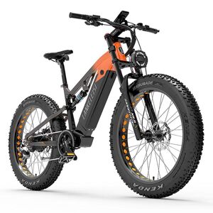 Lankeleisi RV800 Plus 750W Bafang moteur 26" Fat Bike VTT électrique 20Ah Samsung batterie E-MTB-Orange - Publicité