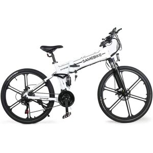 Samebike LO26-II 500W 26" VTT électrique Pliable 10Ah Batterie-White - Publicité