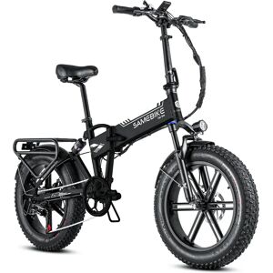 Samebike XWLX09 Silver Arrow 500W 20'' Fat Bike VTT électrique 10Ah Batterie-Black - Publicité