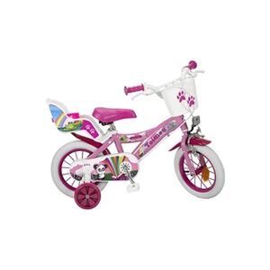 Toimsa Fantasy Vélo Fille 12 pouces 21 cm Fille Frein à serrer Rose/Blanc - Publicité