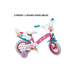 Guizmax Velo 12 pouces Peppa Pig 3/5 ans Stabilisateur ROSE - - Publicité