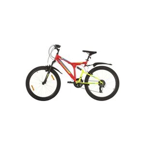 VIDAXL Vélo de montagne 21 vitesses Roue de 26 pouces 49 cm Rouge - Publicité