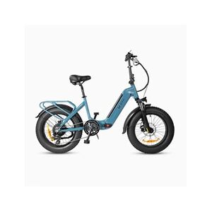 Dyu Vélo électrique FF500 Bleu fat tire Fatbike 20 pouces 500W 48V 14AH Pliable - Publicité