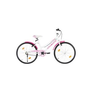 VIDAXL Vélo pour enfants 24 pouces Rose et blanc - Publicité
