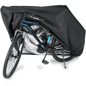 Housse de vélo étanche pour 1 ou 2 vélos, housses de vélo pour stockage extérieur, 190T extra résistante étanche anti-pluie poussière UV housse de protection vélo/rangement de vélo pour VTT avec sac S - Publicité