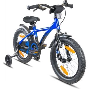 PROMETHEUS BICYCLES® Vélo enfant 16 pouces stabilisateurs bleu noir