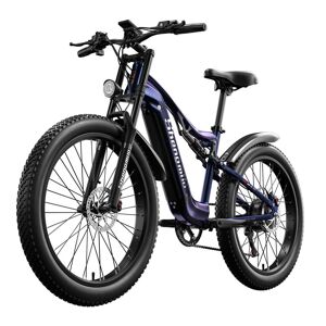 Shengmilo MX03 Vélo électrique adulte 26 pouces Vélo de montagne électrique pour hommes e Bike 840WH Batterie SAMSUNG Vélo électrique avec gros pneu, moteur BAFANG 1000W, bleu - Publicité