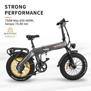 EU stock electric bicycle Vélo électrique pliant tout Terrain 750W, batterie 48V 10ah, pneus larges de 20 pouces, freins à disque, vitesse 45 km/h - Publicité