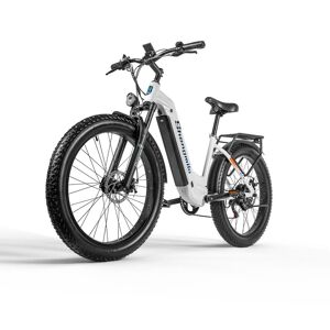 Shengmilo MX06 Vélo électrique adulte 48 V Bafang 1000 W Moteur 26 pouces Fat Tire City Femme E-Bike Vélo pour homme 48 V 17,5 Ah Batterie Samsung, Blanc - Publicité