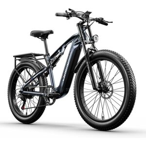 Shengmilo MX05 Vélo électrique adulte 48 V Bafang 1000 W Moteur 26 pouces Fat Tire E-Mountain Bike Vélo électrique pour homme 48 V 17,5 Ah Batterie Samsung, Gris - Publicité