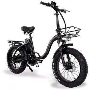 Lafly - Vélo électrique pliant unisexe R8 20*4,0 pouces, 1000w 48v 15ah, plage, neige. Vélo électrique avec panier avant - Publicité