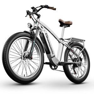 Vélo électrique rétro Shengmilo avec batterie lithium-ion SAMSUNG amovible et moteur BAFANG 1000 W, vélo électrique de banlieue avec gros pneus de 26 pouces, MX04 - Publicité